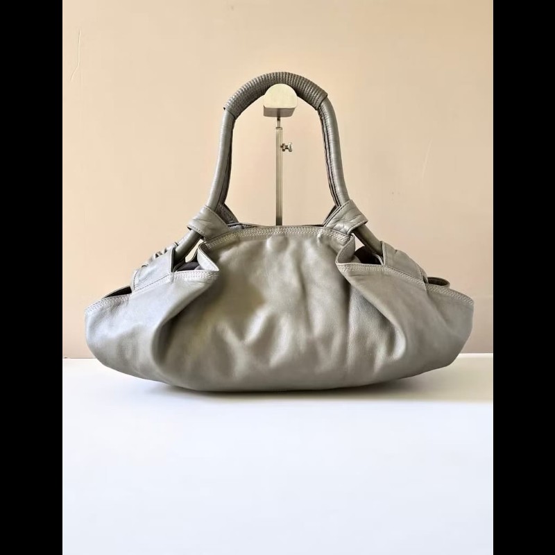 【LA LUNE】絕版中古包 Loewe灰色納帕雲朵包 側背包 單肩包 二手包 腋下包 古董包-1