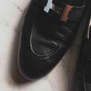 HERMES Paris loafer H樂福鞋 （黑/銀）-5