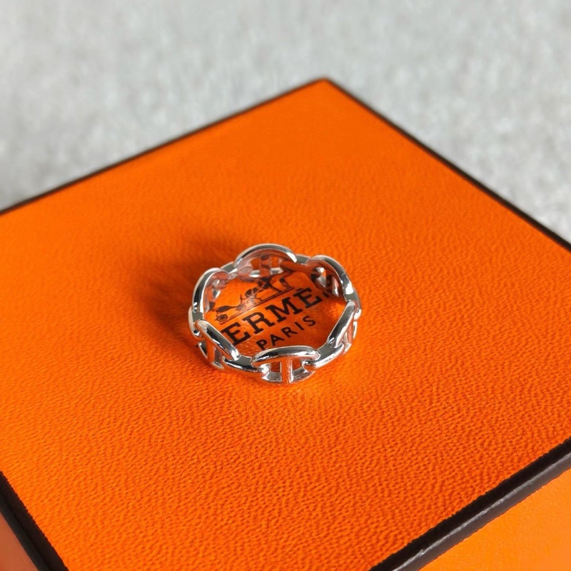 Hermes豬鼻子戒指 53碼  98新配件盒子購證-2