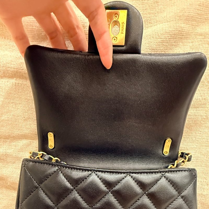 急售 CHANEL Mini Flap Bag 晶片款-26