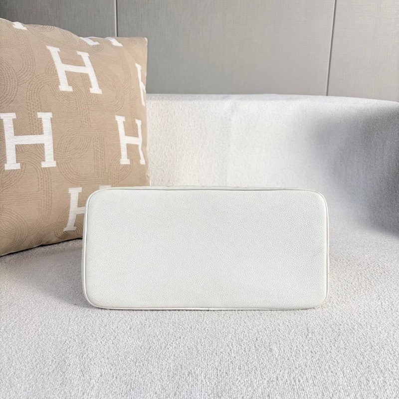 Chanel 中古希爾頓手提包 白金 荔枝皮 30*25*15 98新配件塵袋-5