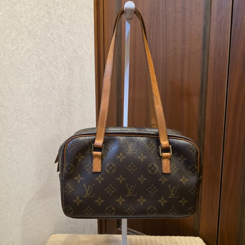 Louis Vuitton LV原花 可愛 開口笑 微笑包 肩背包 腋下包-6
