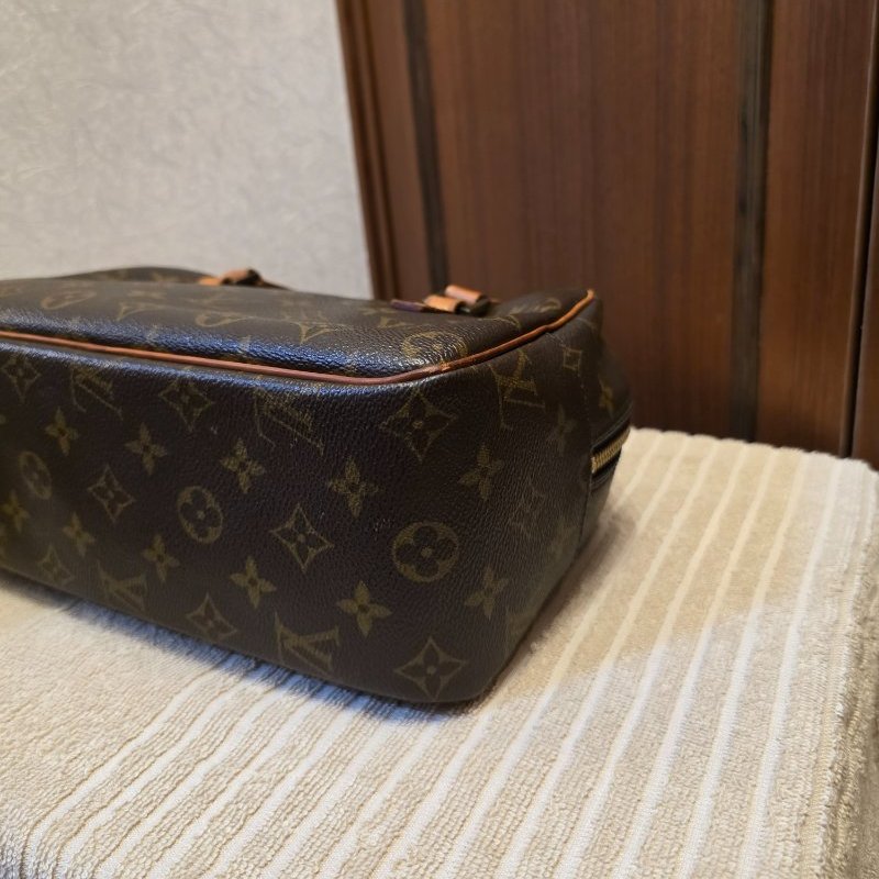Louis Vuitton LV原花 可愛 開口笑 微笑包 肩背包 腋下包-10