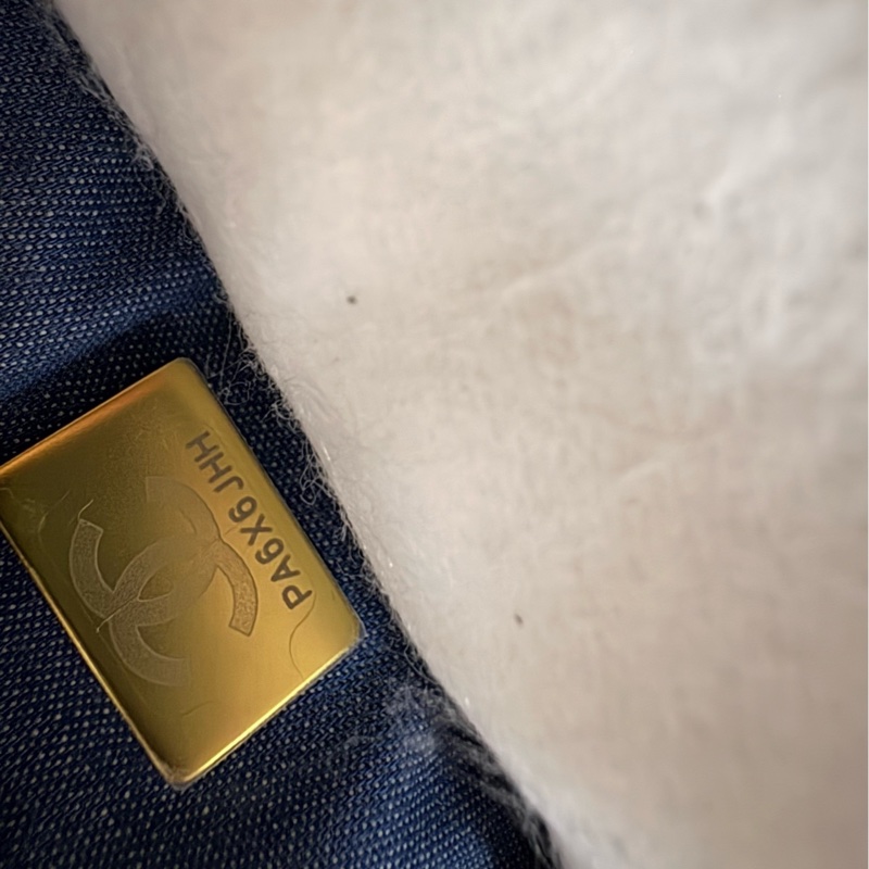 香奈兒 丹寧金球mini 方胖子-6