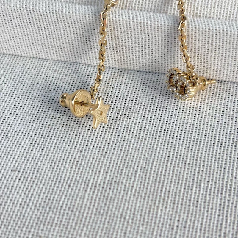 Dior La petite Tribale滿鑽CD星星字母 墜長6cm  98新配件塵袋-3