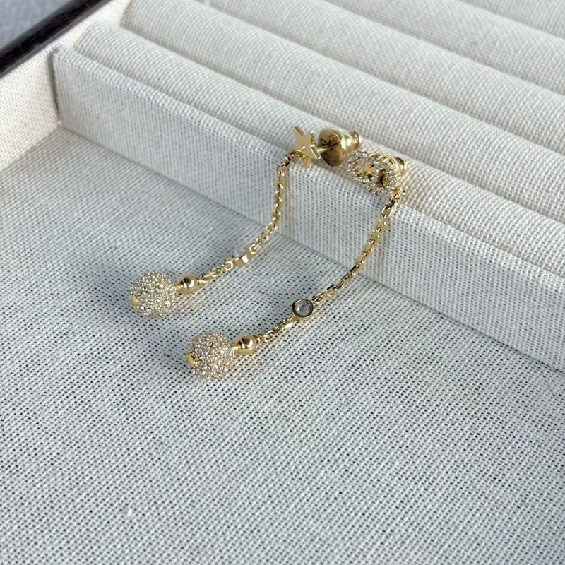 Dior La petite Tribale滿鑽CD星星字母 墜長6cm  98新配件塵袋-4