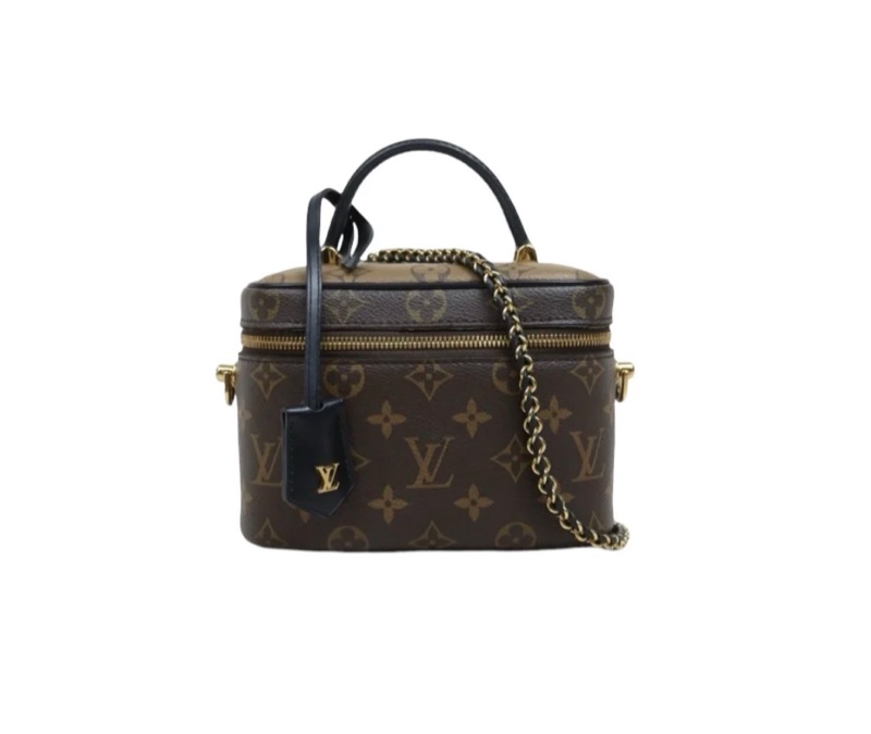 「JL精品代購」9新 LV 老花Vanity 化妝包 手提/肩背包-2