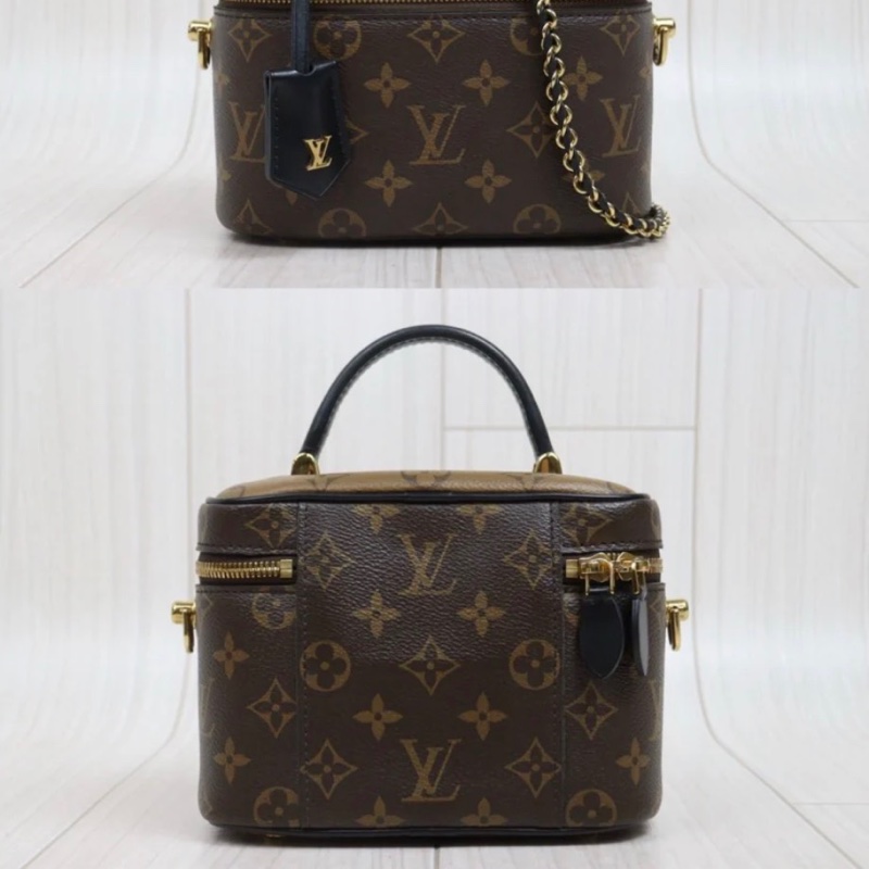 「JL精品代購」9新 LV 老花Vanity 化妝包 手提/肩背包-3