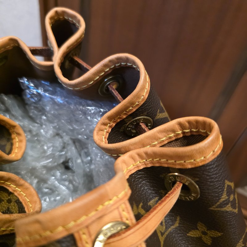 LV 路易威登 新款原花 中款水桶包 漂亮可愛 閒置美品-12