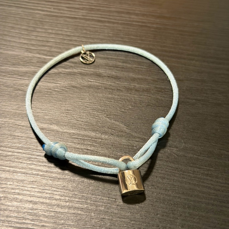 LV sliver locket純銀手鏈-1