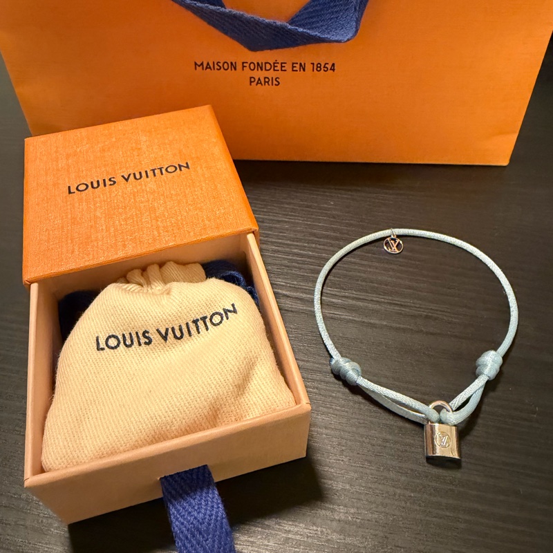 LV sliver locket純銀手鏈-4