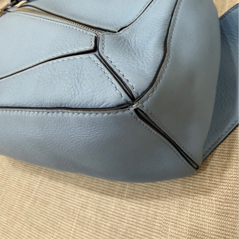 LOEWE PUZZLE胸腰包 淺藍色-30