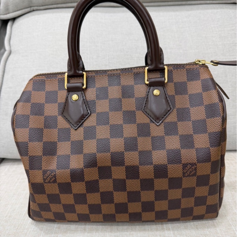 LV speedy25棋盤格 手提款-5