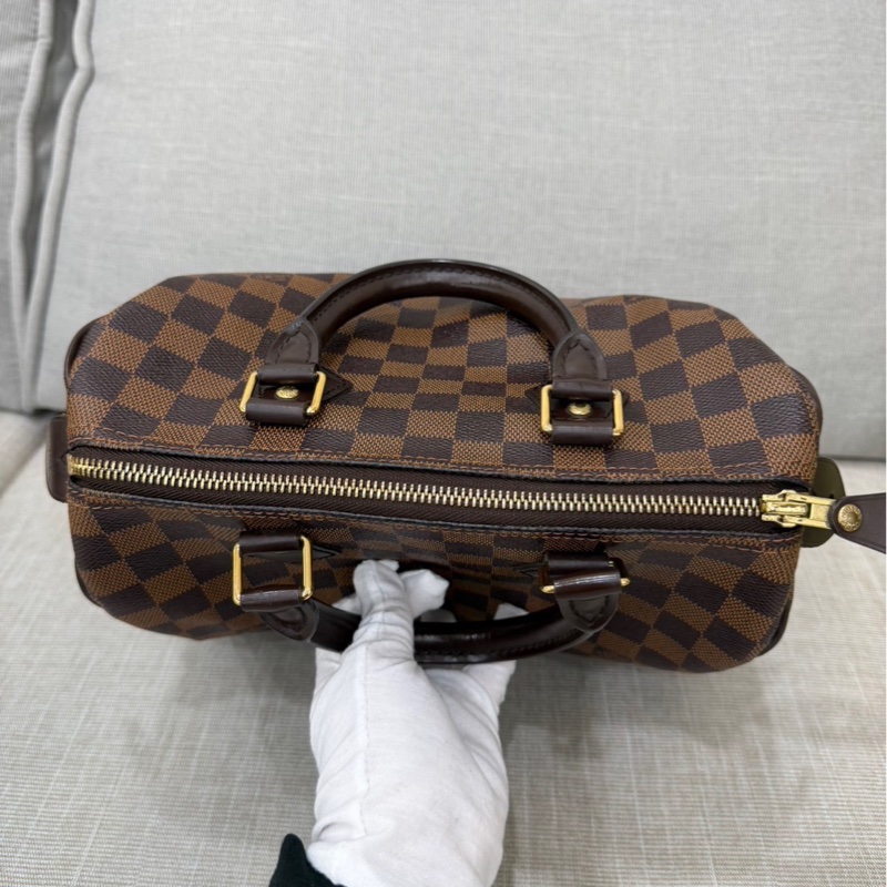 LV speedy25棋盤格 手提款-14