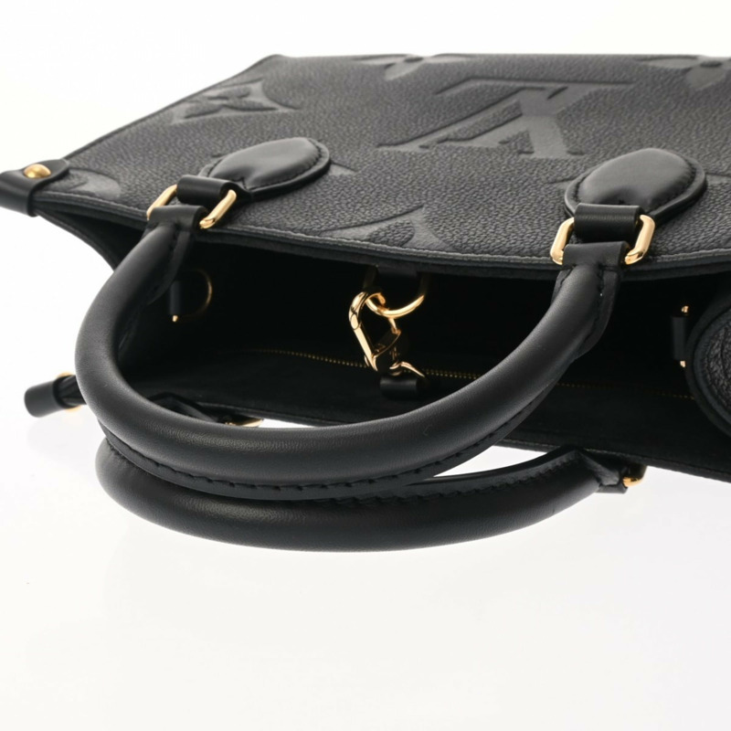 路易威登 (LOUIS VUITTON) Monogram Empreinte OnTheGo PM 2WAY Noir M45653 女士真皮手提包 A 級二手 Ginzo-3