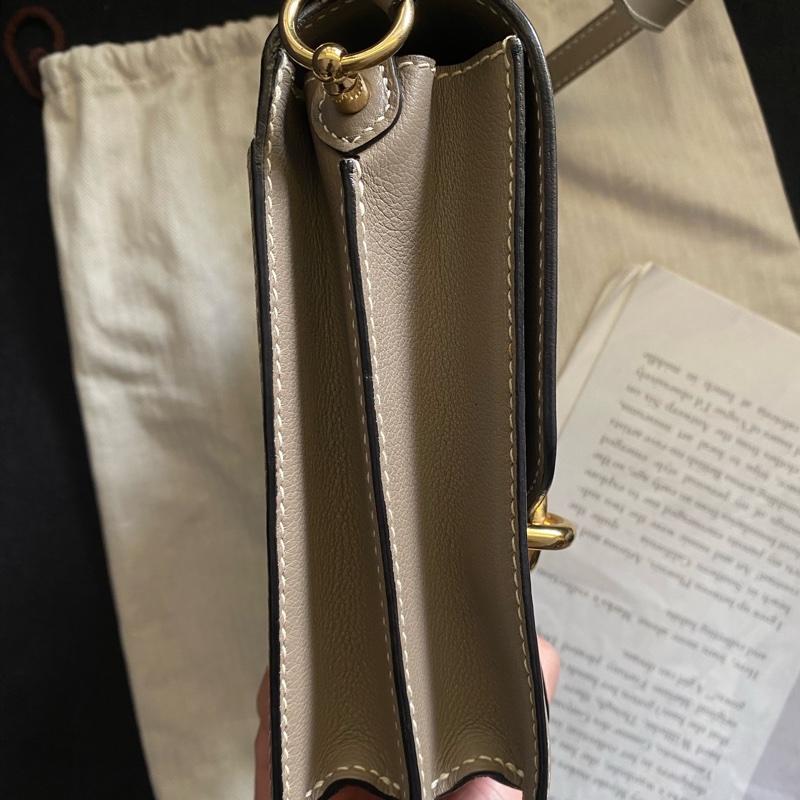 🌈Hermes🧡Roulis 23🧡大象灰金扣🌈98.5新 🌟evercolor皮🌟豬鼻子🌟愛馬仕🌟-3