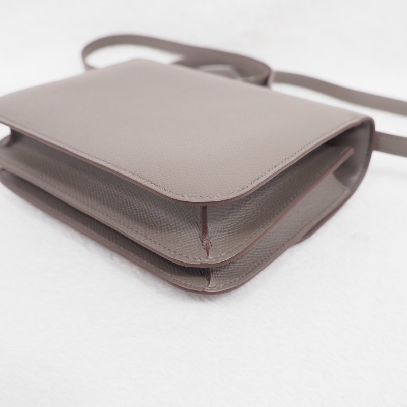 Hermes Mini Constance 19 8F Etain 康康19 石器灰金扣 Z刻-5
