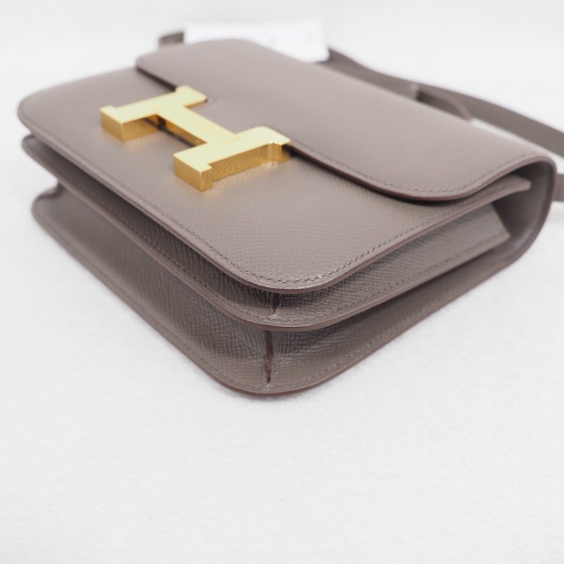 Hermes Mini Constance 19 8F Etain 康康19 石器灰金扣 Z刻-13