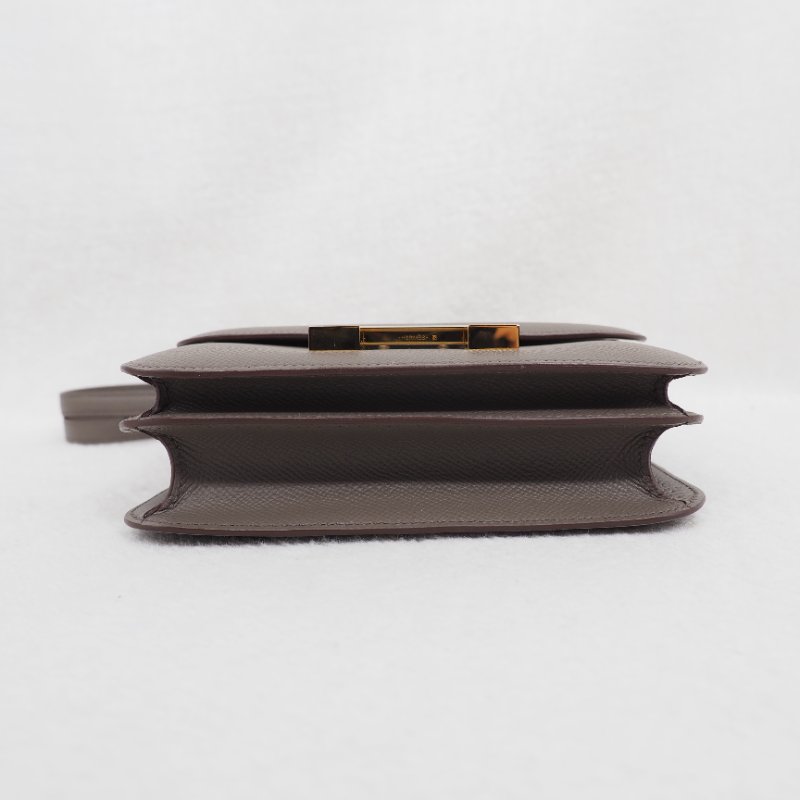 Hermes Mini Constance 19 8F Etain 康康19 石器灰金扣 Z刻-14