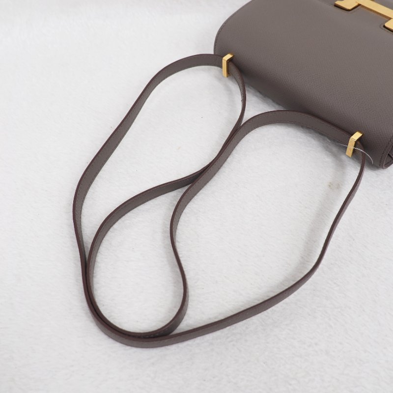 Hermes Mini Constance 19 8F Etain 康康19 石器灰金扣 Z刻-21