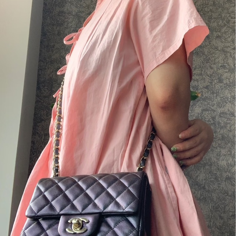 香奈兒 Chanel 人魚姬幻彩黑方胖子17 金釦-2