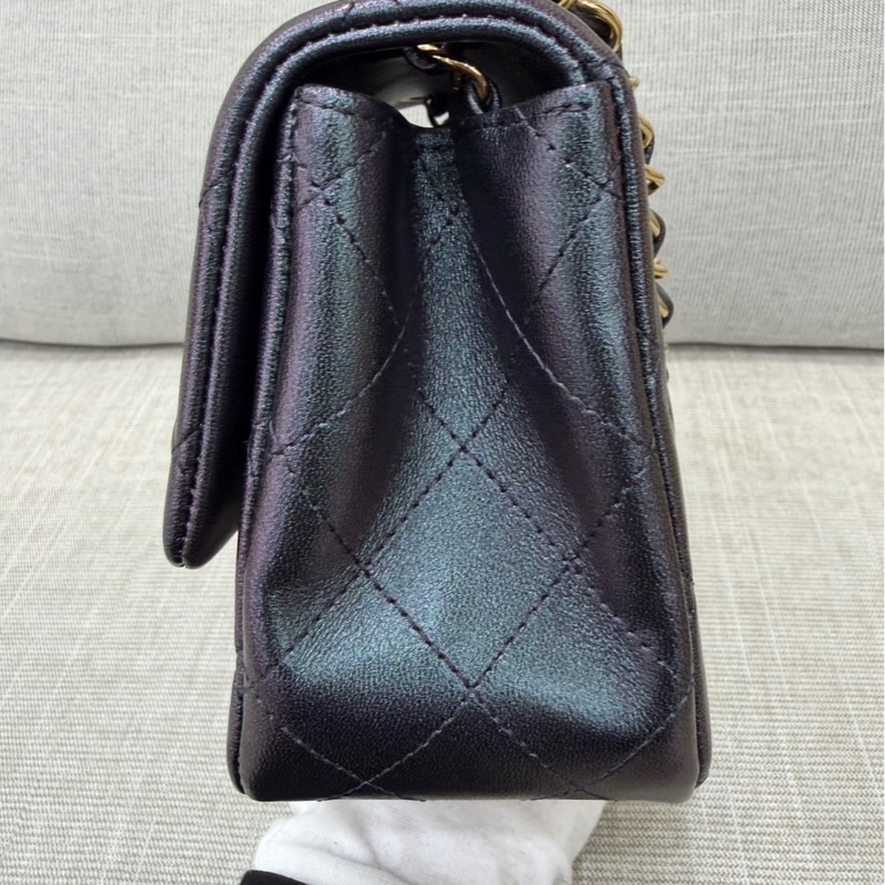 香奈兒 Chanel 人魚姬幻彩黑方胖子17 金釦-9