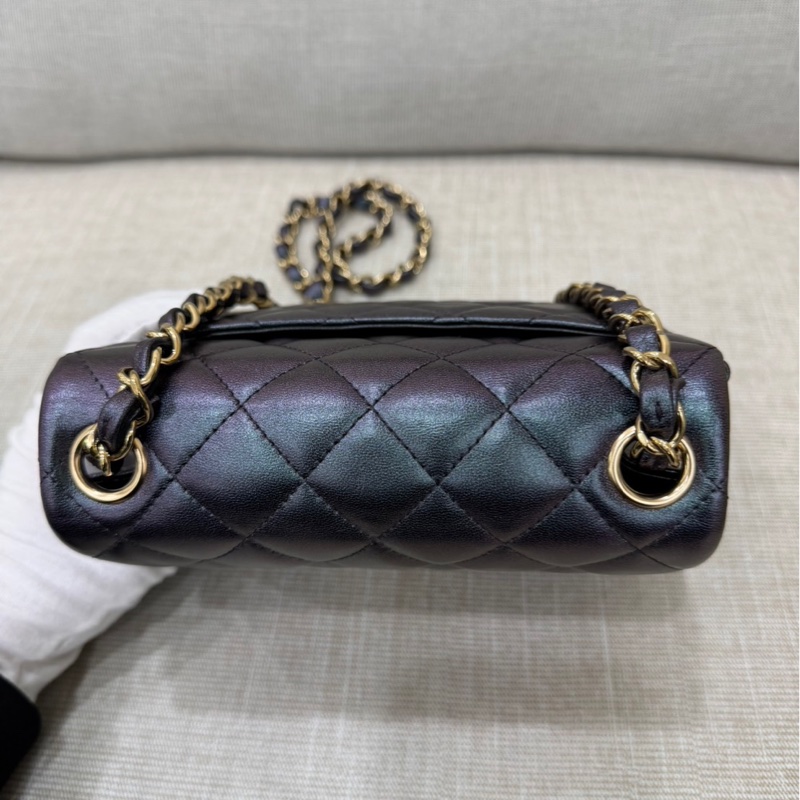 香奈兒 Chanel 人魚姬幻彩黑方胖子17 金釦-12