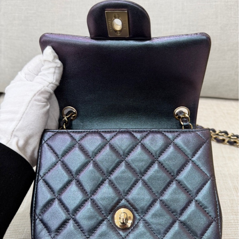 香奈兒 Chanel 人魚姬幻彩黑方胖子17 金釦-15