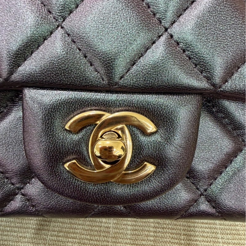 香奈兒 Chanel 人魚姬幻彩黑方胖子17 金釦-23