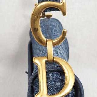 Dior Saddle Bag Denim Oblique 迪奧丹寧牛仔提花老花馬鞍包手提包單肩包-22