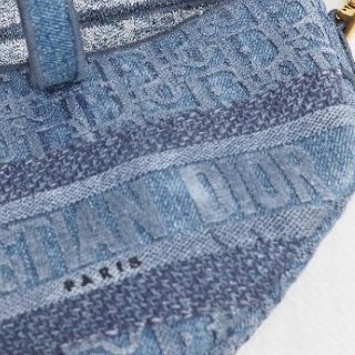Dior Saddle Bag Denim Oblique 迪奧丹寧牛仔提花老花馬鞍包手提包單肩包-23