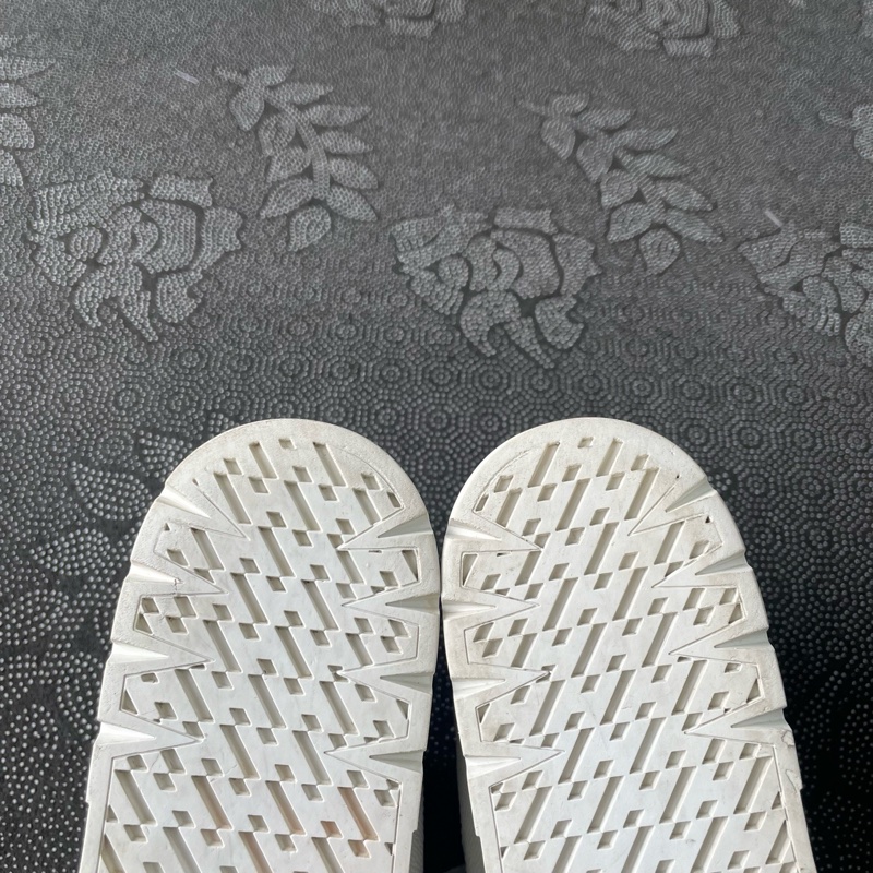 HERMES愛馬仕女鞋黑白板鞋37碼-8