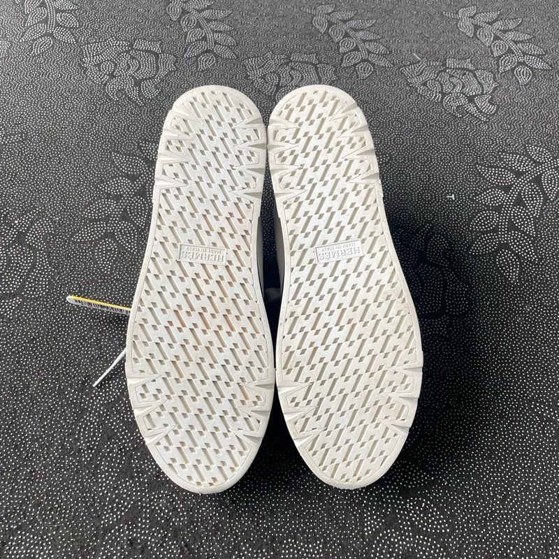 HERMES愛馬仕女鞋黑白板鞋37碼-12