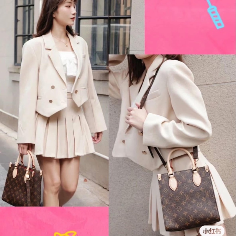 LV M45847 經典 SAC PLAT BB系列 Monogram 帆布手提包 琴譜包 肩背包 斜背包-4