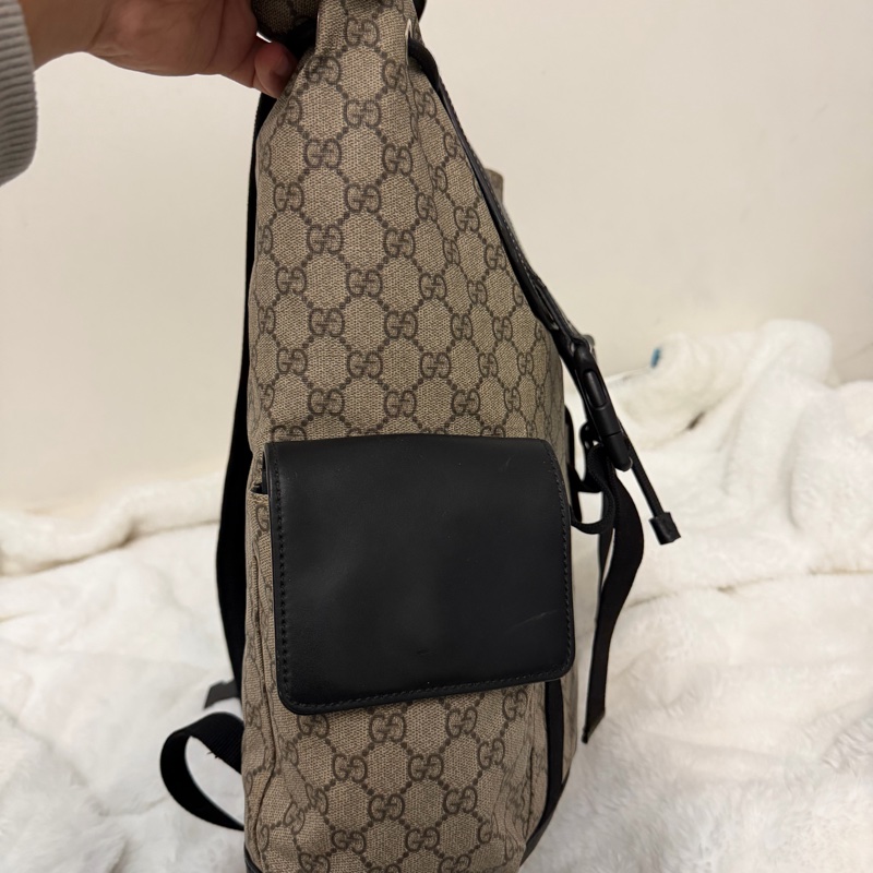 Gucci雙肩老花後背包-3