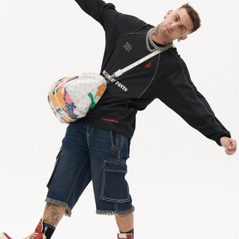 LV 白花 眼睛系列旅行袋#45公分#晶片款#限量版#-5