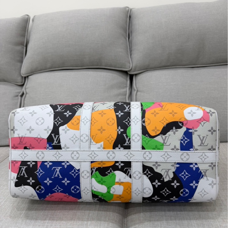 LV 白花 眼睛系列旅行袋#45公分#晶片款#限量版#-15