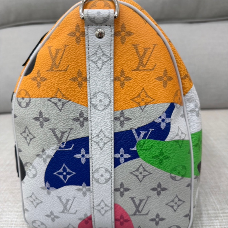 LV 白花 眼睛系列旅行袋#45公分#晶片款#限量版#-21