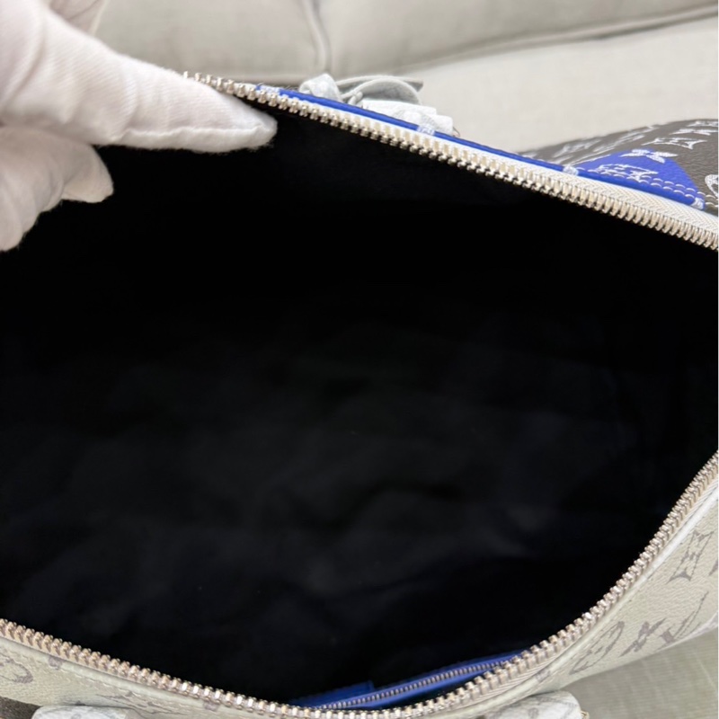 LV 白花 眼睛系列旅行袋#45公分#晶片款#限量版#-25