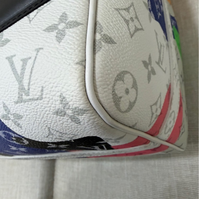 LV 白花 眼睛系列旅行袋#45公分#晶片款#限量版#-35