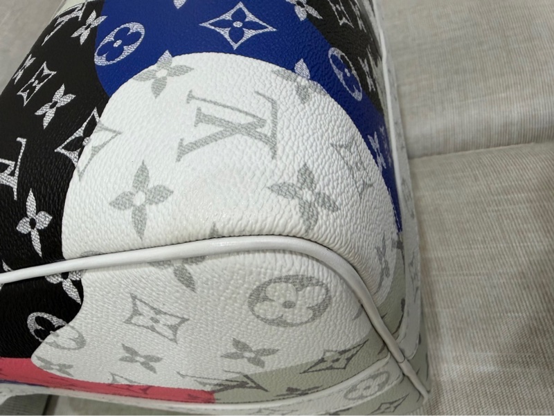 LV 白花 眼睛系列旅行袋#45公分#晶片款#限量版#-36