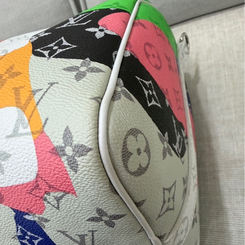 LV 白花 眼睛系列旅行袋#45公分#晶片款#限量版#-37