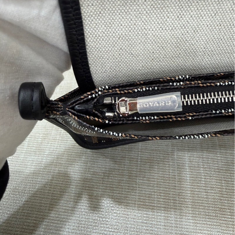 Goyard戈雅狗牙經典plumet黑色老花信封包 斜背包-13