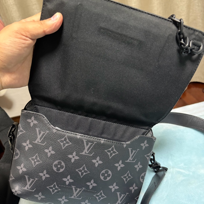 Lv黑色老花STEAMER 郵差包（M45585）新片款-9