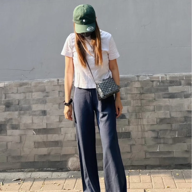 Goyard戈雅狗牙經典plumet灰色老花信封包小號背包-7