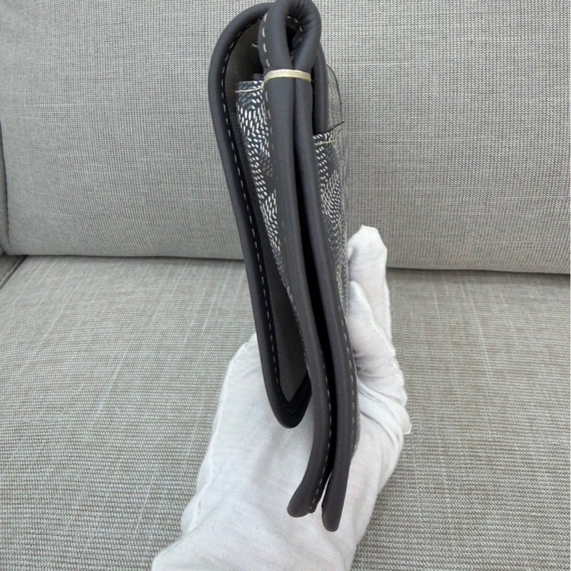 Goyard戈雅狗牙經典plumet灰色老花信封包小號背包-10