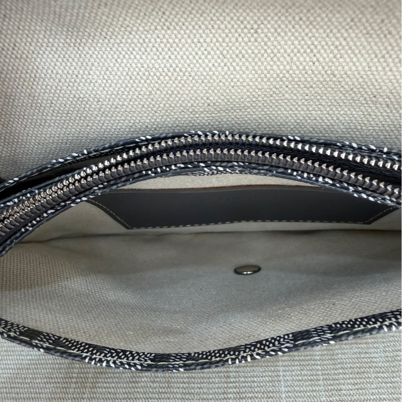 Goyard戈雅狗牙經典plumet灰色老花信封包小號背包-23