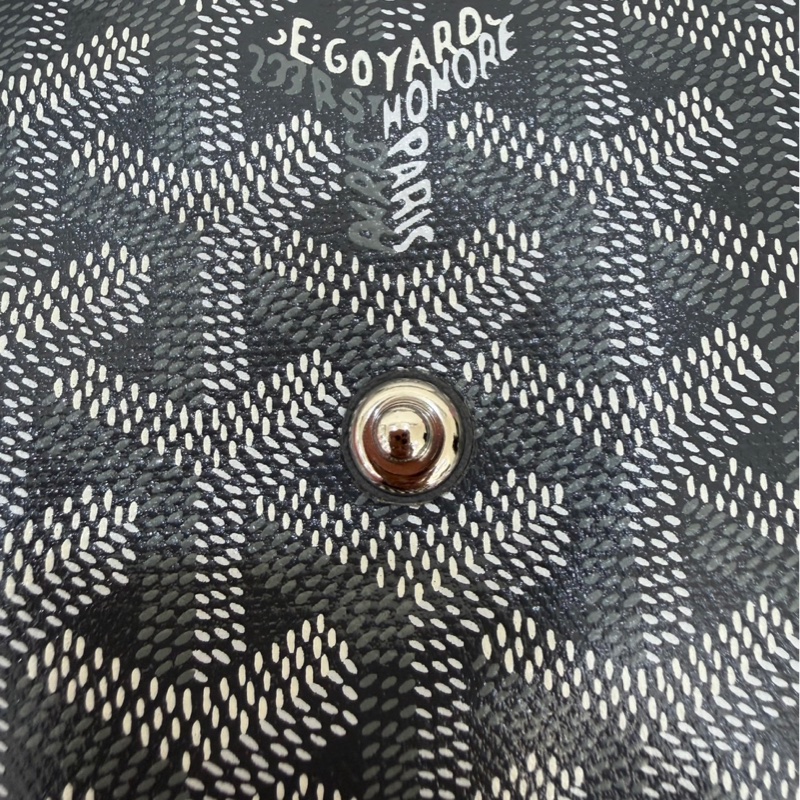 Goyard戈雅狗牙經典plumet灰色老花信封包小號背包-27