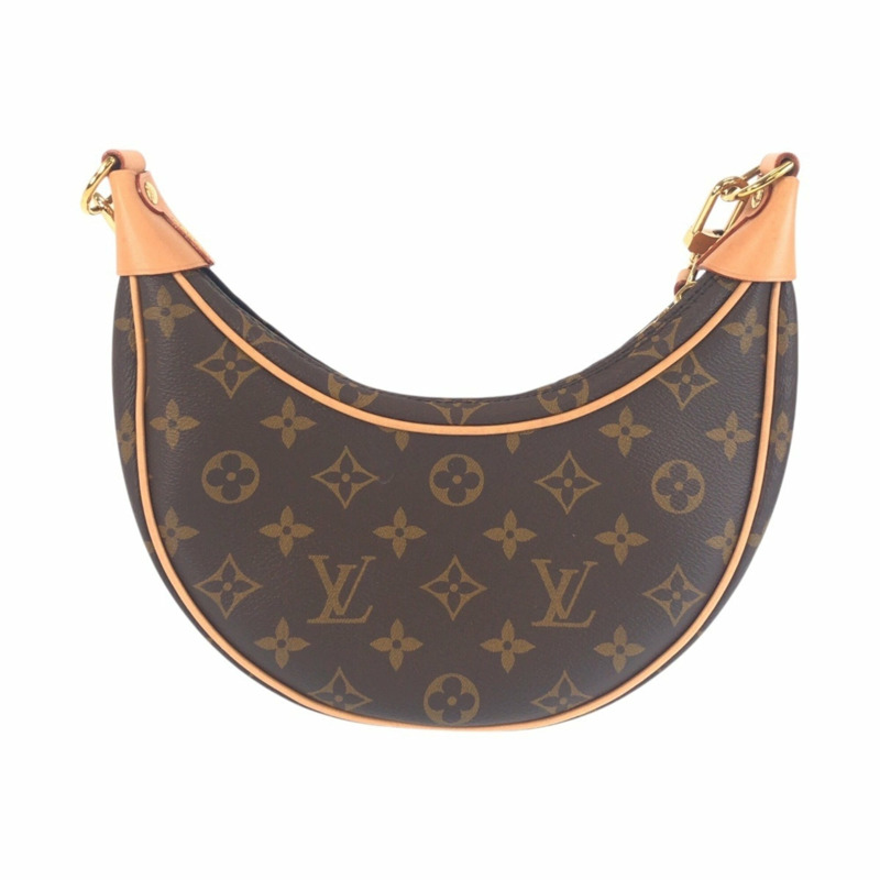 路易威登 Monogram Loop 棕色皮革金色五金配件，M81098，女士兩用單肩背包/手提包-1