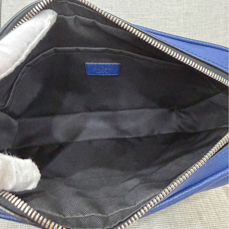 LV M30242 outdoor Monogram藍色老花拼皮郵差 斜背包-25